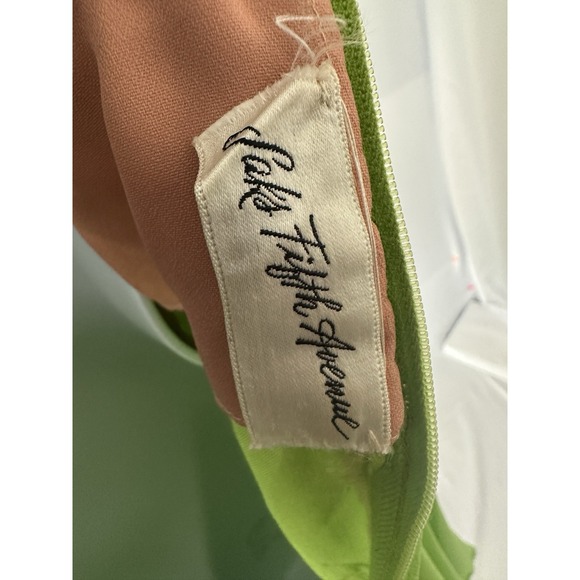 Vtg 60s Saks Fifth Avenue Lime Green Sequin MOD RETRO MAD MEN Dress Sz: S - Picture 7 of 11